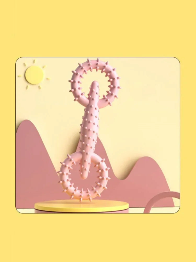 Indestructible Dog Pull Ring Toy – Interactive Chew Toy for Puppies, Teeth Cleaning & Boredom Relief