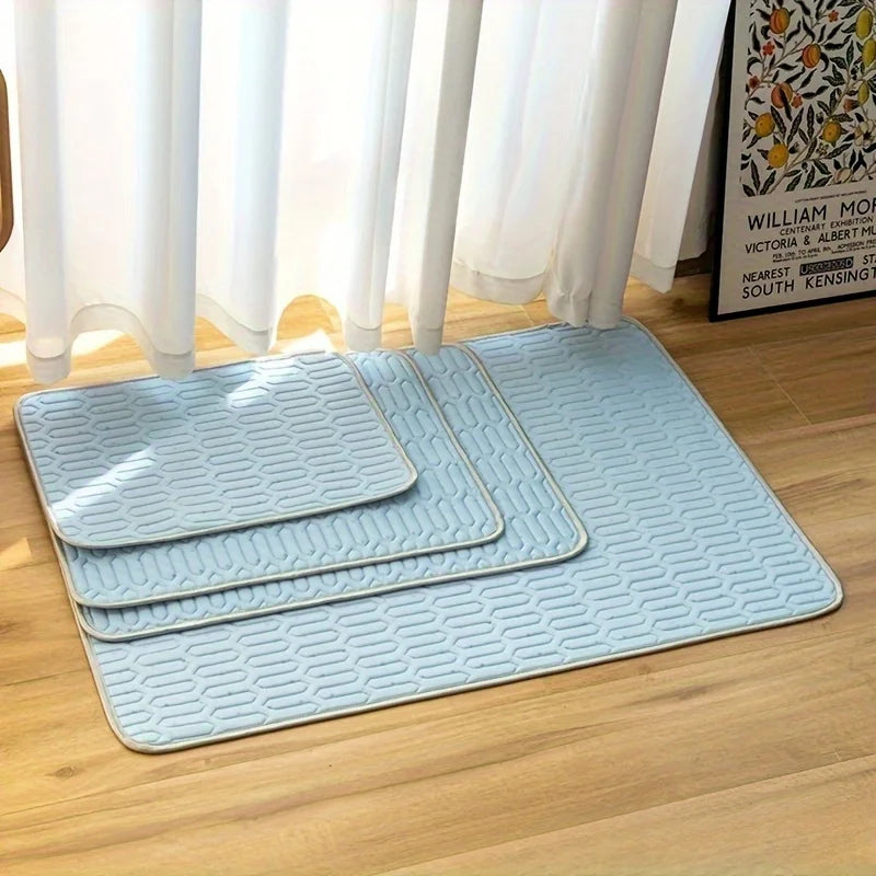 2025 Upgraded Ice-Cool Pet Cooling Mat – Sweat-Absorbent Summer Bed for Small, Medium & Large Pets (4 Sizes Available)