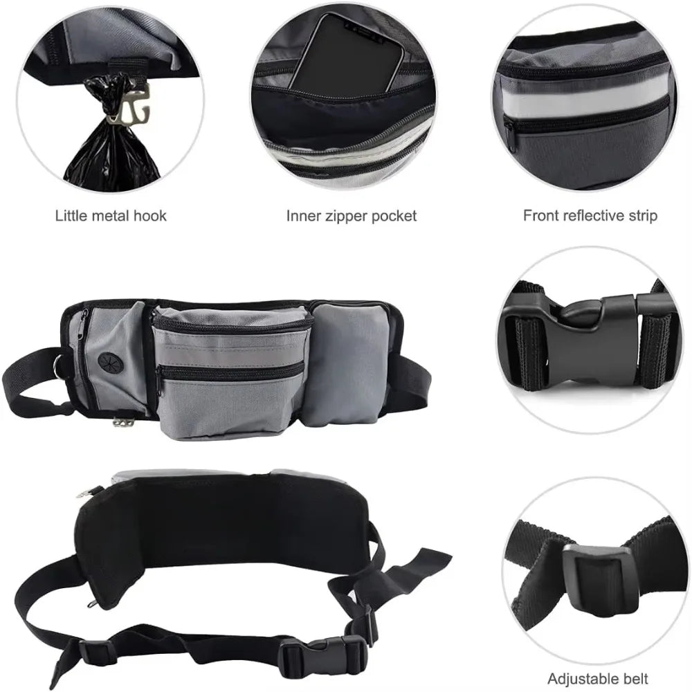🎒 Dog Training & Walking Waist Bag – Hands-Free Treat Pouch with Water Cup Holder 🐶💧