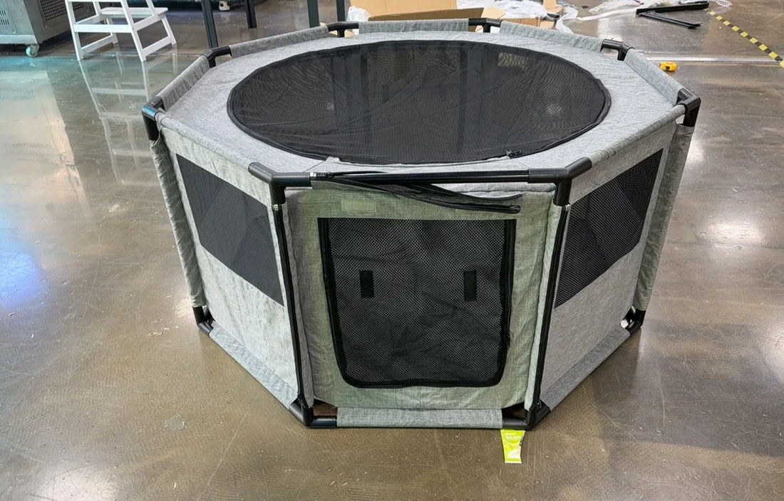 Portable Dog Playpen – Indoor/Outdoor Water-Resistant Pet Exercise Cage, Crate & Kennel for Dogs, Cats & Small Animals