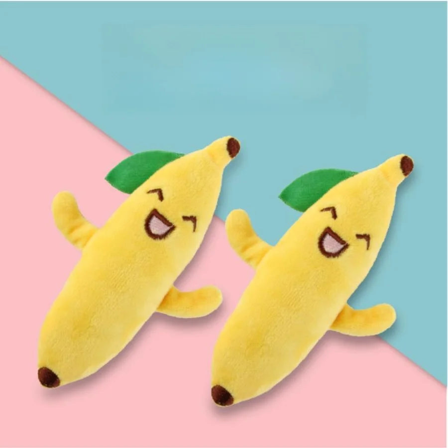 Cartoon Plush Cat Molar Bite Toy – Interactive Chew Toy for Cats