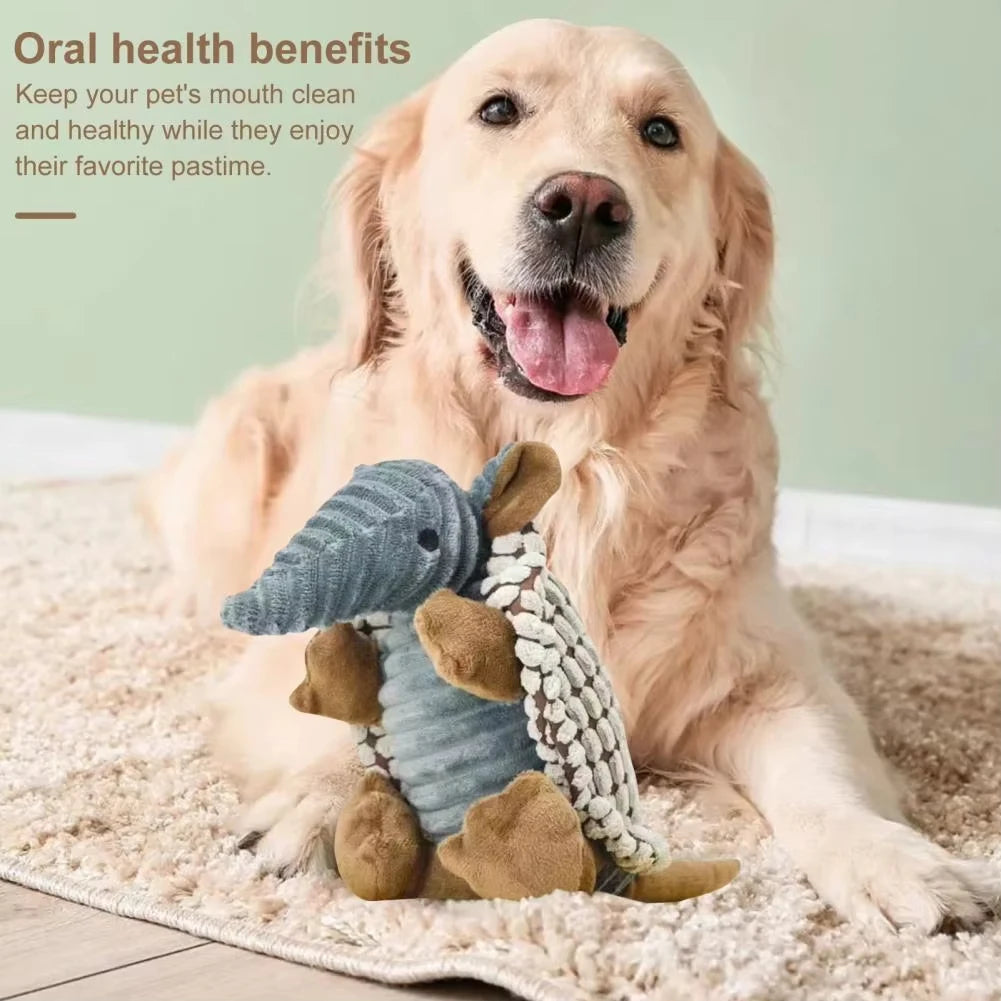 Pangolin Pet Toy – Squeaky Plush for Dogs & Cats, Teeth Cleaning