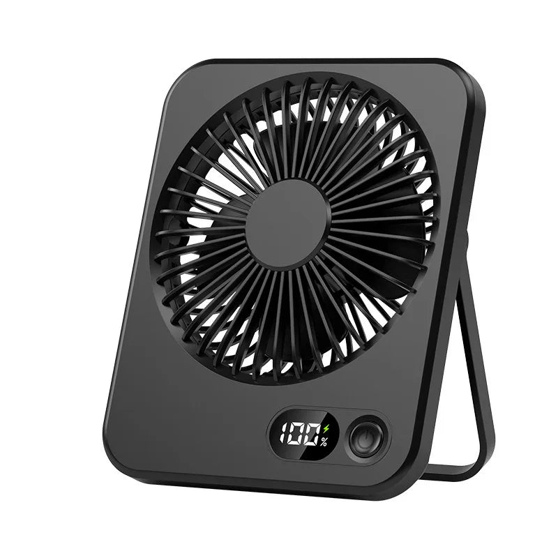 🌀 Mini Portable Folding USB Charging Power Bank Fan – Handheld & Desk Multi-Function Fan for Sports & Summer Cooling