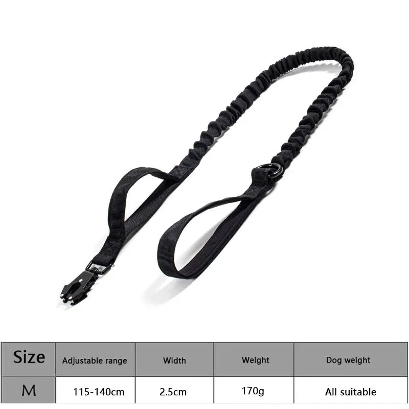 Adjustable Tactical Dog Collar & Traction Rope