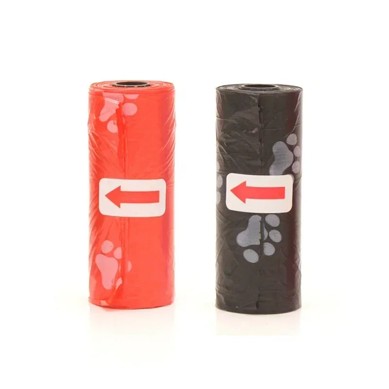 15 Bags/Roll Dog Poop Bags – Leak-Proof Refill Rolls for Outdoor Pet Waste Disposal