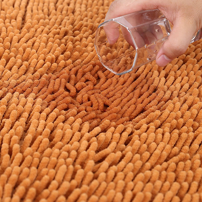 Chenille Plush Pet Mat – Soft Absorbent Dog & Cat Bed Pad, Cozy Seat Cushion for Crates, Bathroom & Pet Lounging