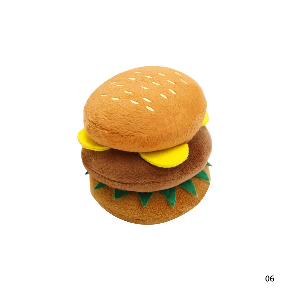 🐶 1Pc Pet Toys Fruit & Animal Cartoon Plush Squeaky Toy 🍓🐾