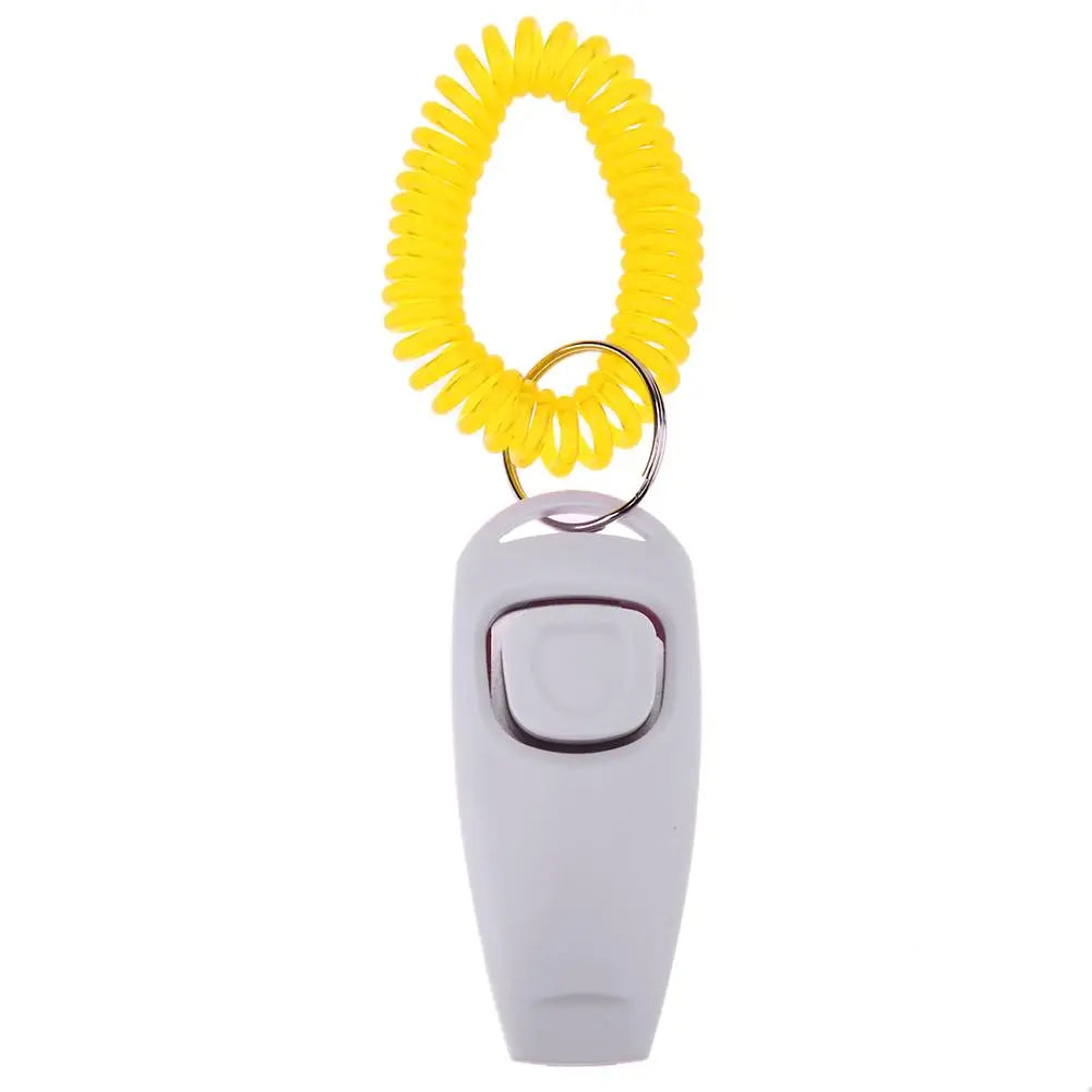 Pet Clicker & Training Whistle – Dog & Cat Obedience Trainer with Key Ring Attachment