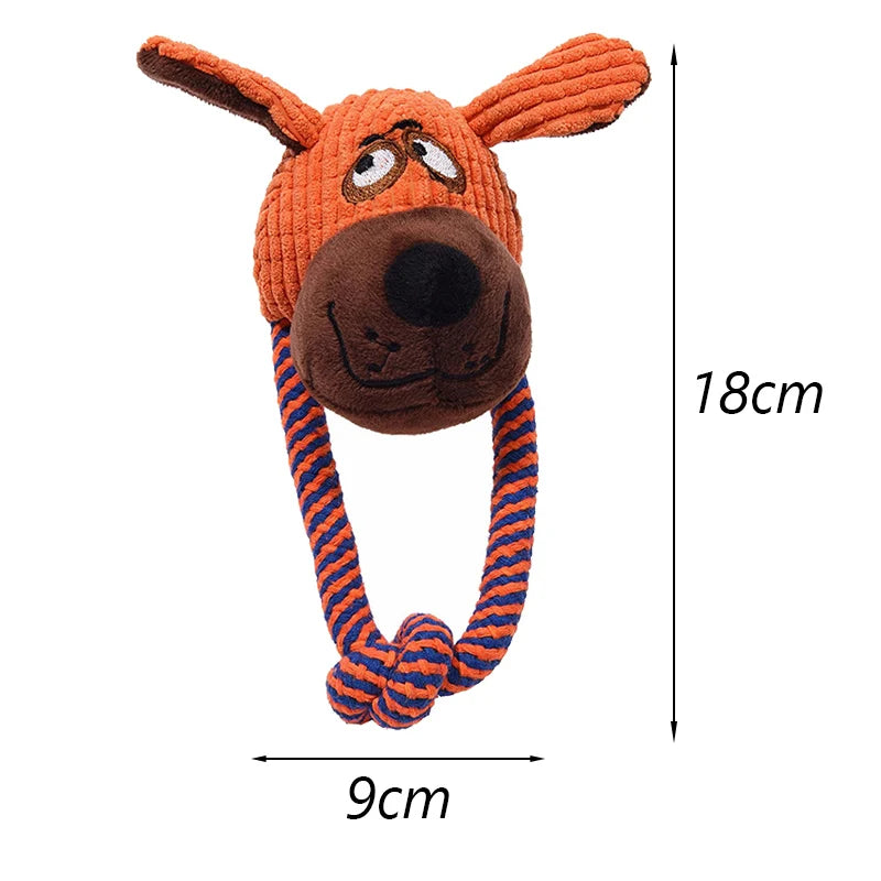 Animal Plush Squeaky Dog Toy – Cute Chew for Small Dogs 🐾🧸