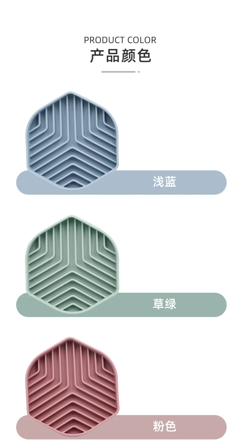 Anti-Choking Slow Feeder Bowl with Silicone Suction Cup – No-Spill Slow Food Cushion for Dogs & Cats