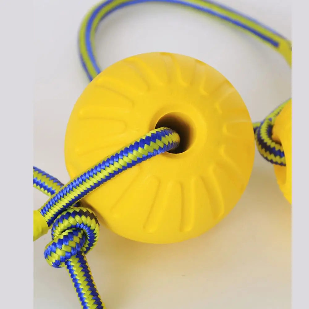 7cm/9cm Yellow Indestructible Rubber Ball Dog Toy
