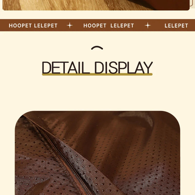 HOOPET Warm Dog Sleeping Bed – Soft Fleece Detachable Blanket Cushion for Small, Medium & Large Dogs