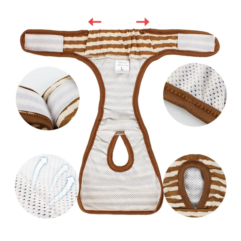 Washable Dog Diaper Shorts – Female Sanitary Panties for Menstruation