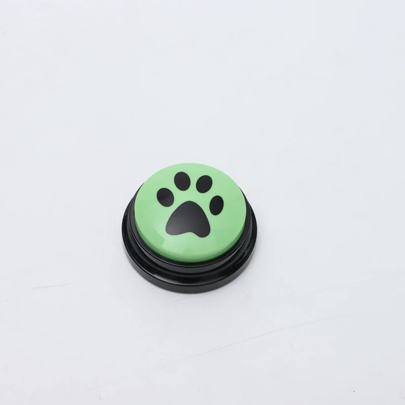 🎤 Pet Communication Button – Recordable Talking Training Toy with Cute Claw Print Design 🐾💡