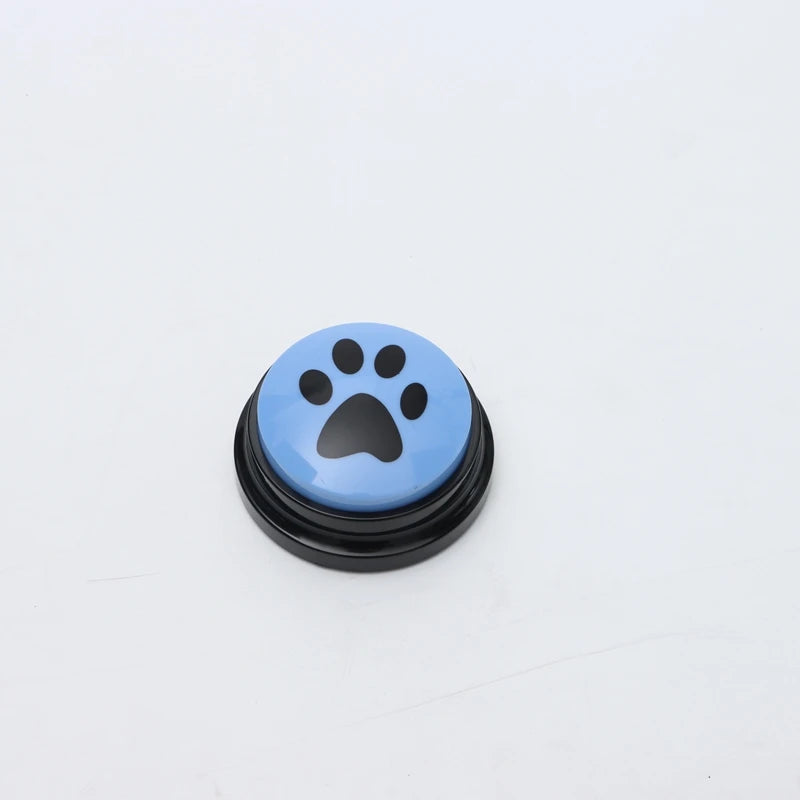 🎤 Pet Communication Button – Recordable Talking Training Toy with Cute Claw Print Design 🐾💡