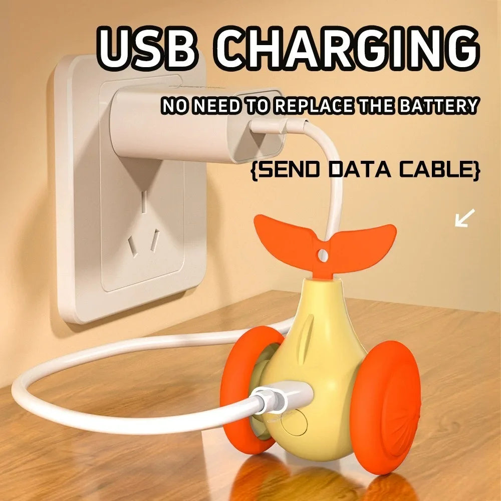 Interactive Electric Whale Cat Toy – Automatic Teaser Car with Obstacle Avoidance for Kittens