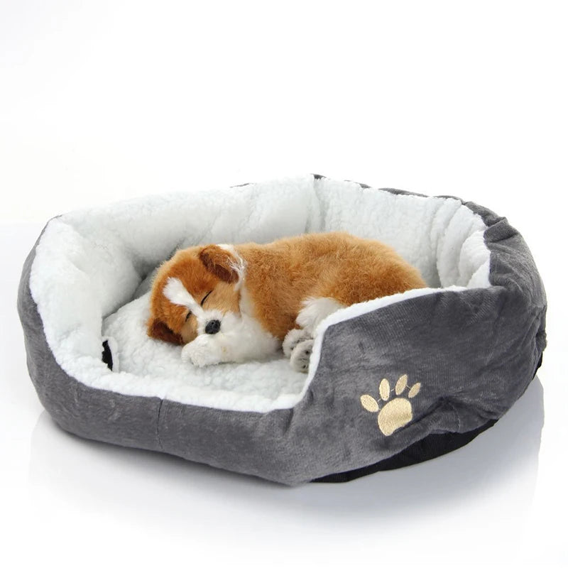 Cozy Cave Dog & Cat Bed – Thickened PP Cotton Pet Sofa for Small