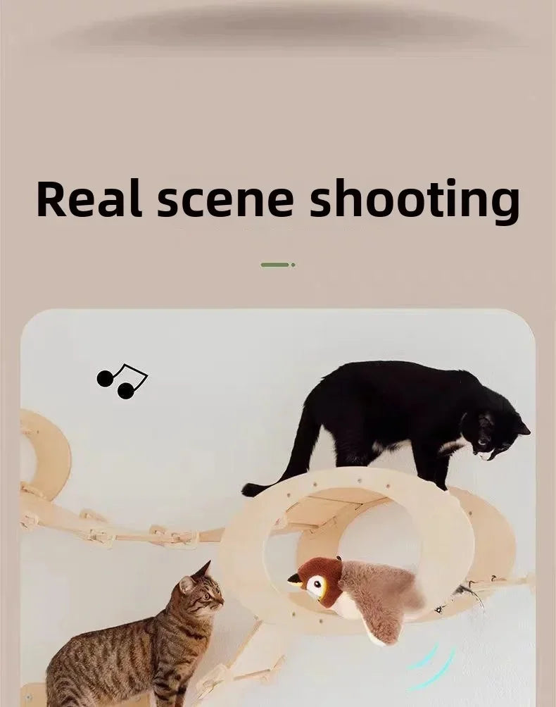 Remote Control Fluttering Sparrow Cat Toy – Realistic Bird Movements for Interactive Play