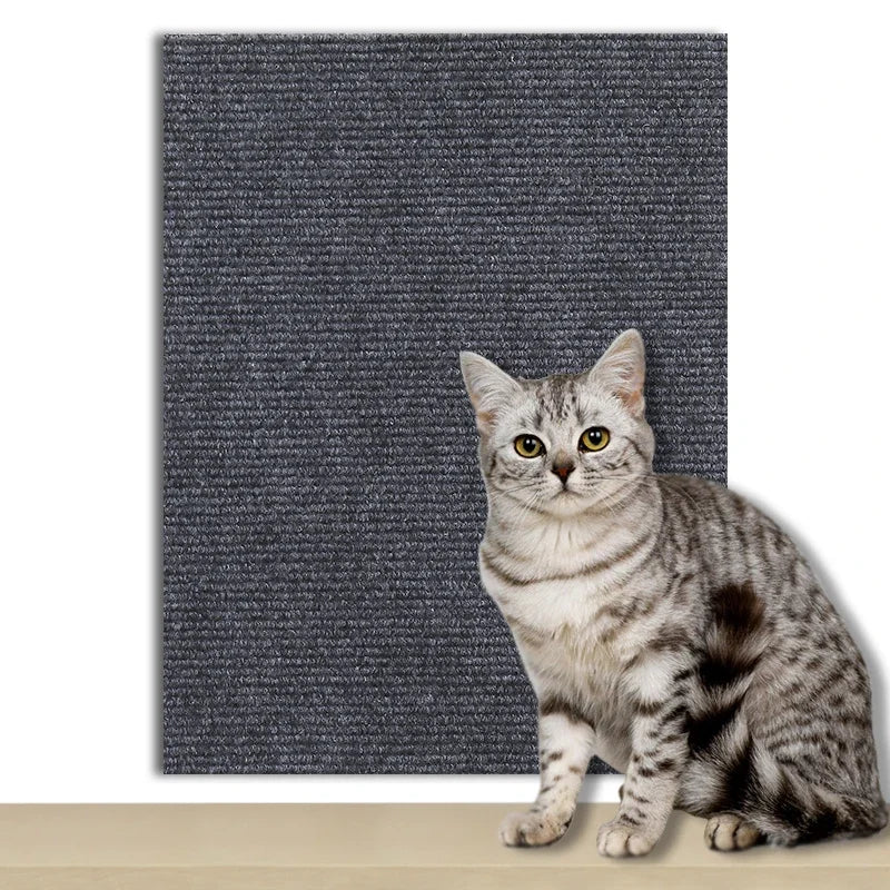 Self-Adhesive Cat Scratch Protector – Trimmable Sofa & Wall Guard Carpet Board