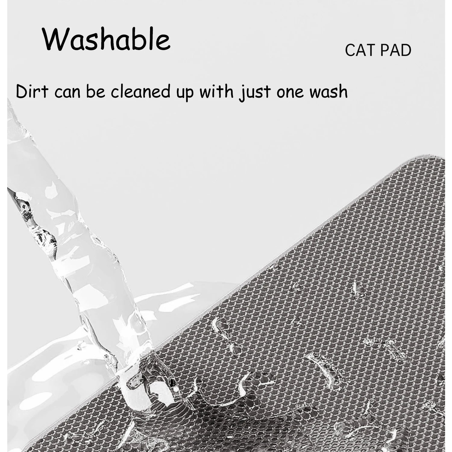 60x90cm Waterproof Double Layer Cat Litter Mat – Washable, Non-Slip Pet Toilet Mat for Litter Box Cleaning