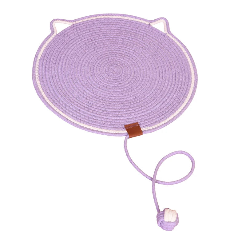 Cotton Rope Cat Scratching Mat – Durable Wear-Resistant Claw Grinder & Scratcher Toy