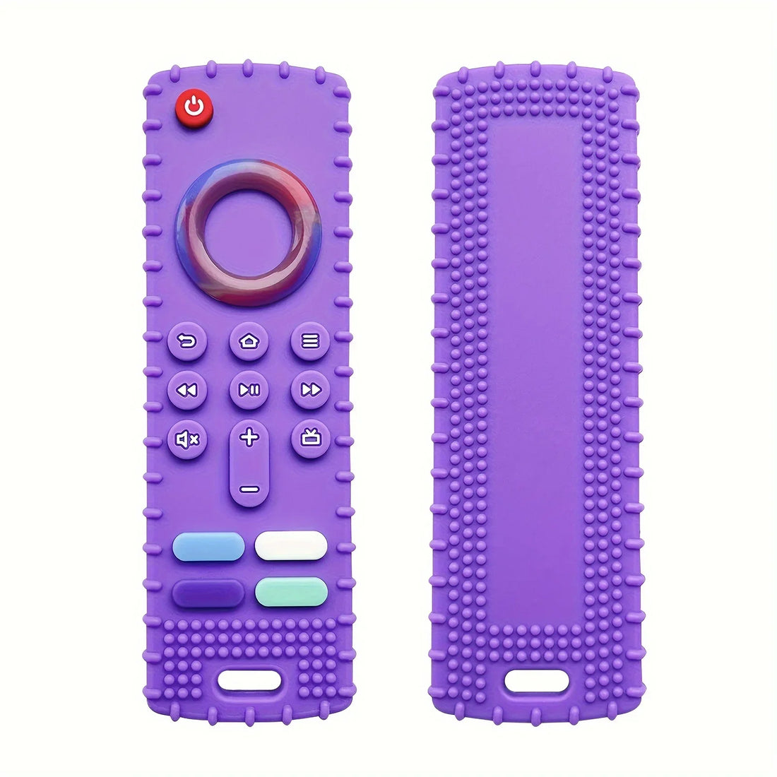 Silicone Dog Teething Toy – Remote Control Design Chew Stick for Puppies (Multi-Color)