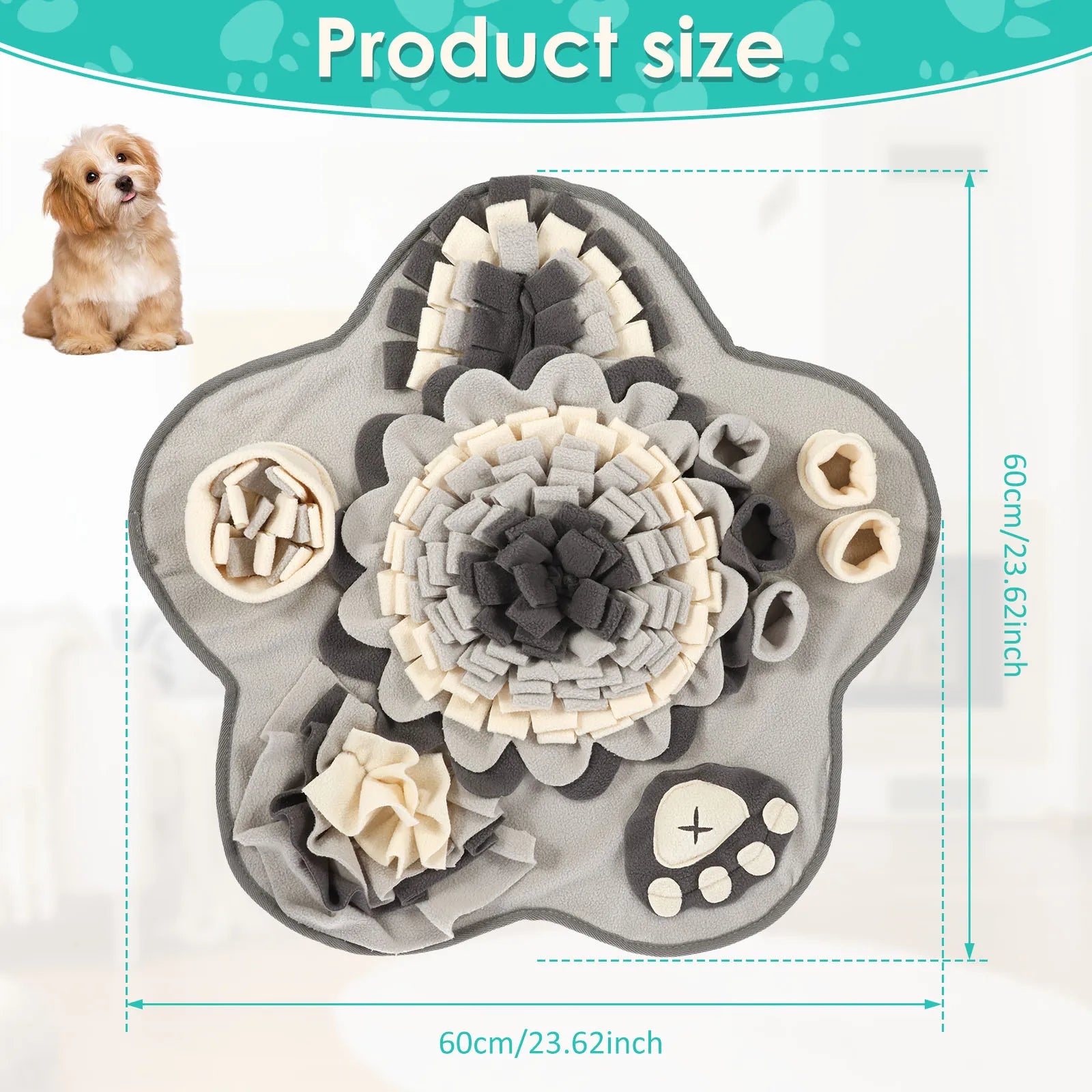 Dog Snuffle Mat – Interactive Feeding & Training Toy 🐶🌿