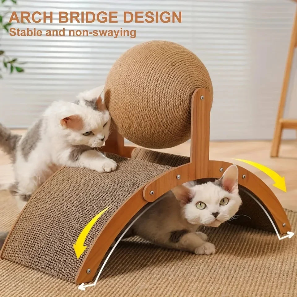 Vertical Arch Cat Scratching Board – Wear-Resistant