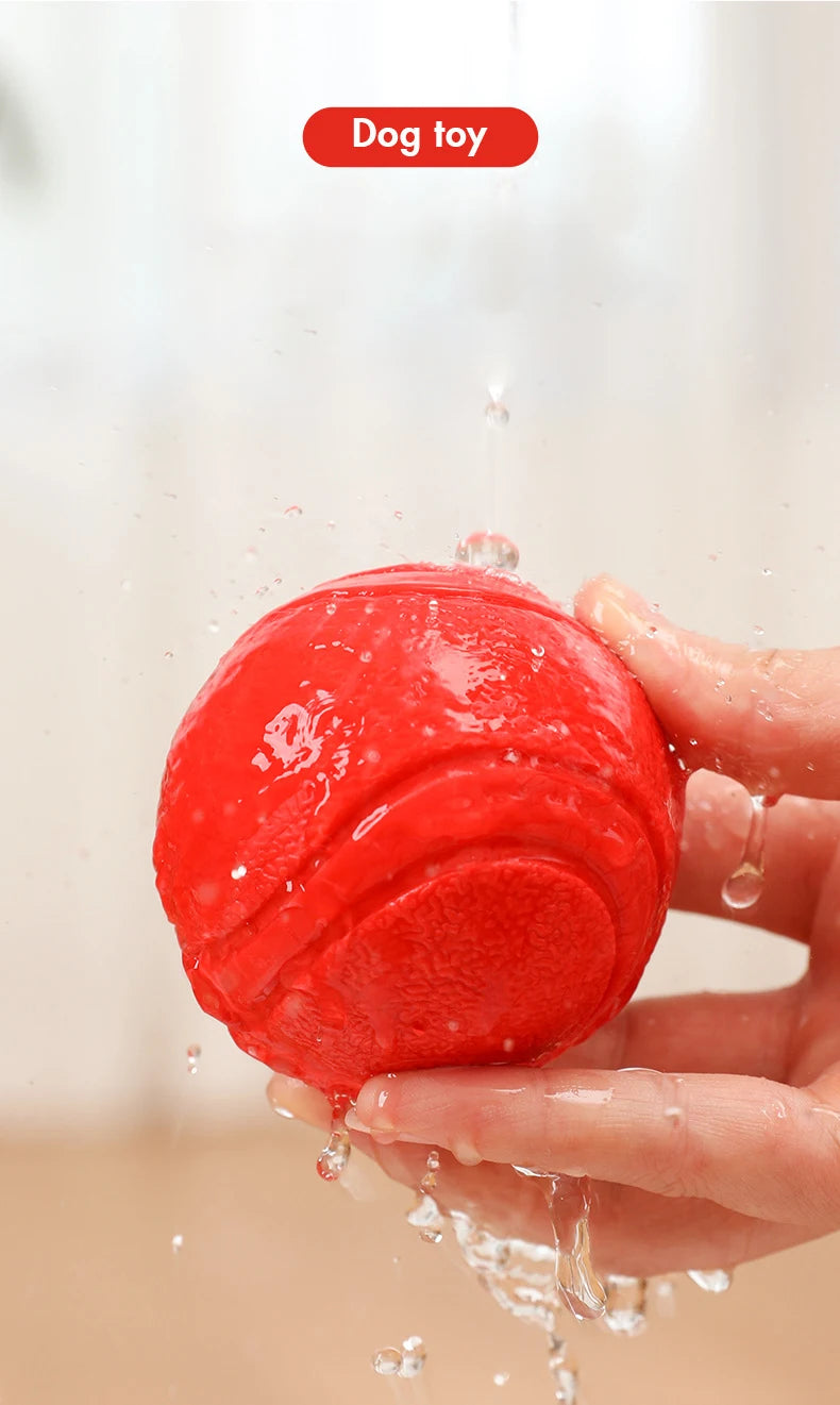 Indestructible Rubber Dog Ball – Chew-Proof Bouncy Toy (S–L Sizes)