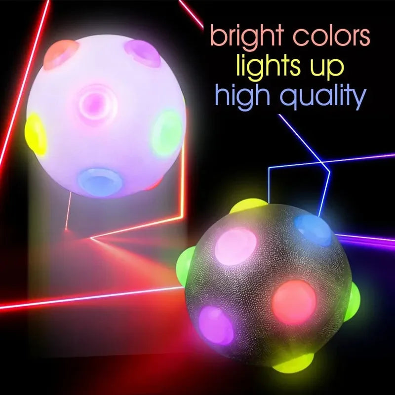LED Glowing Ball Toy – Flashing Light Ball for Pets & Kids