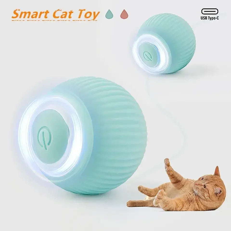 Smart Rolling Cat Ball – Rechargeable Interactive Motion Toy for Indoor Cats