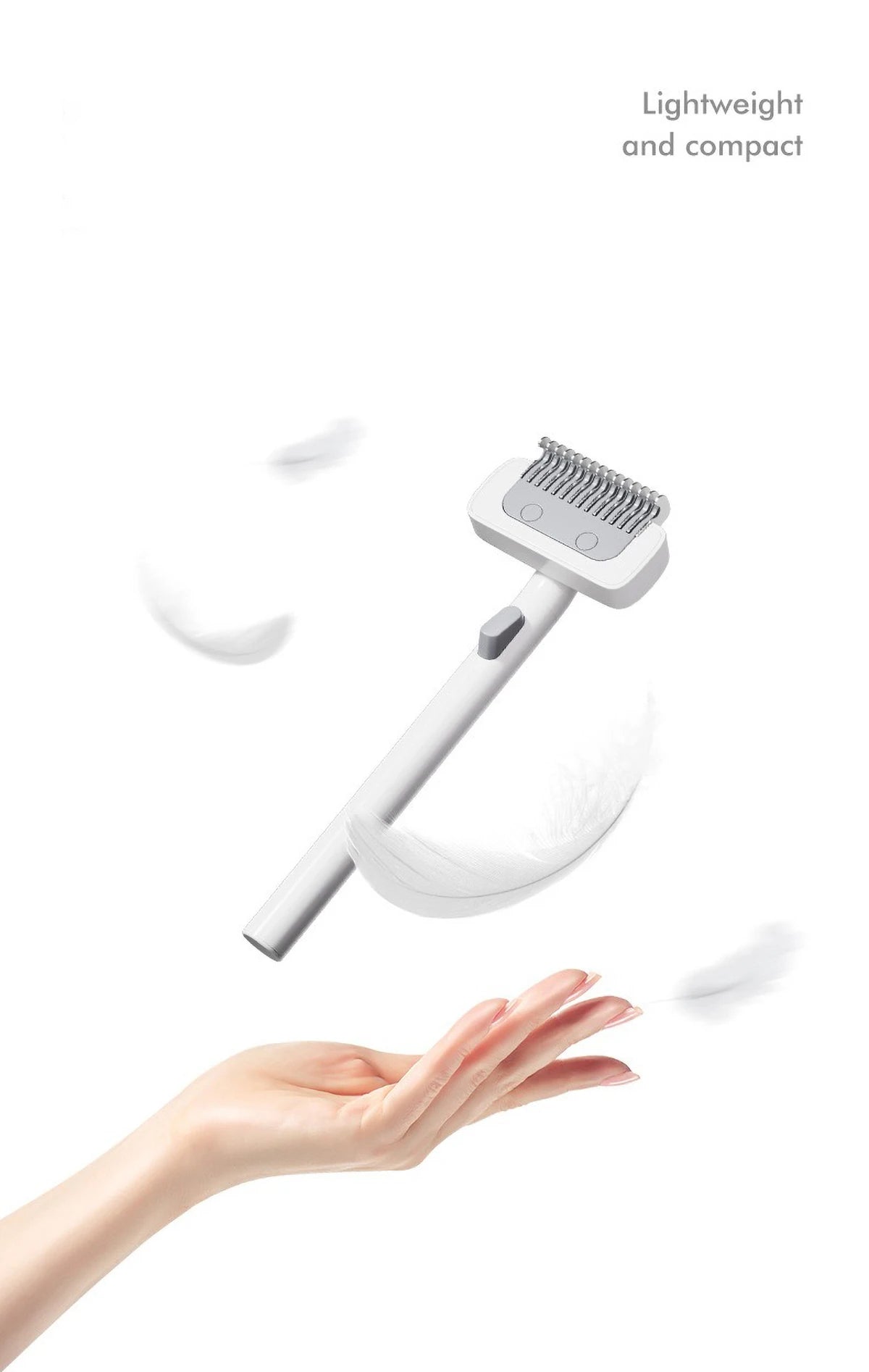 🐾 Stainless Steel Pet Comb with Rounded Knife Head – Gentle Grooming Tool for Dogs & Cats