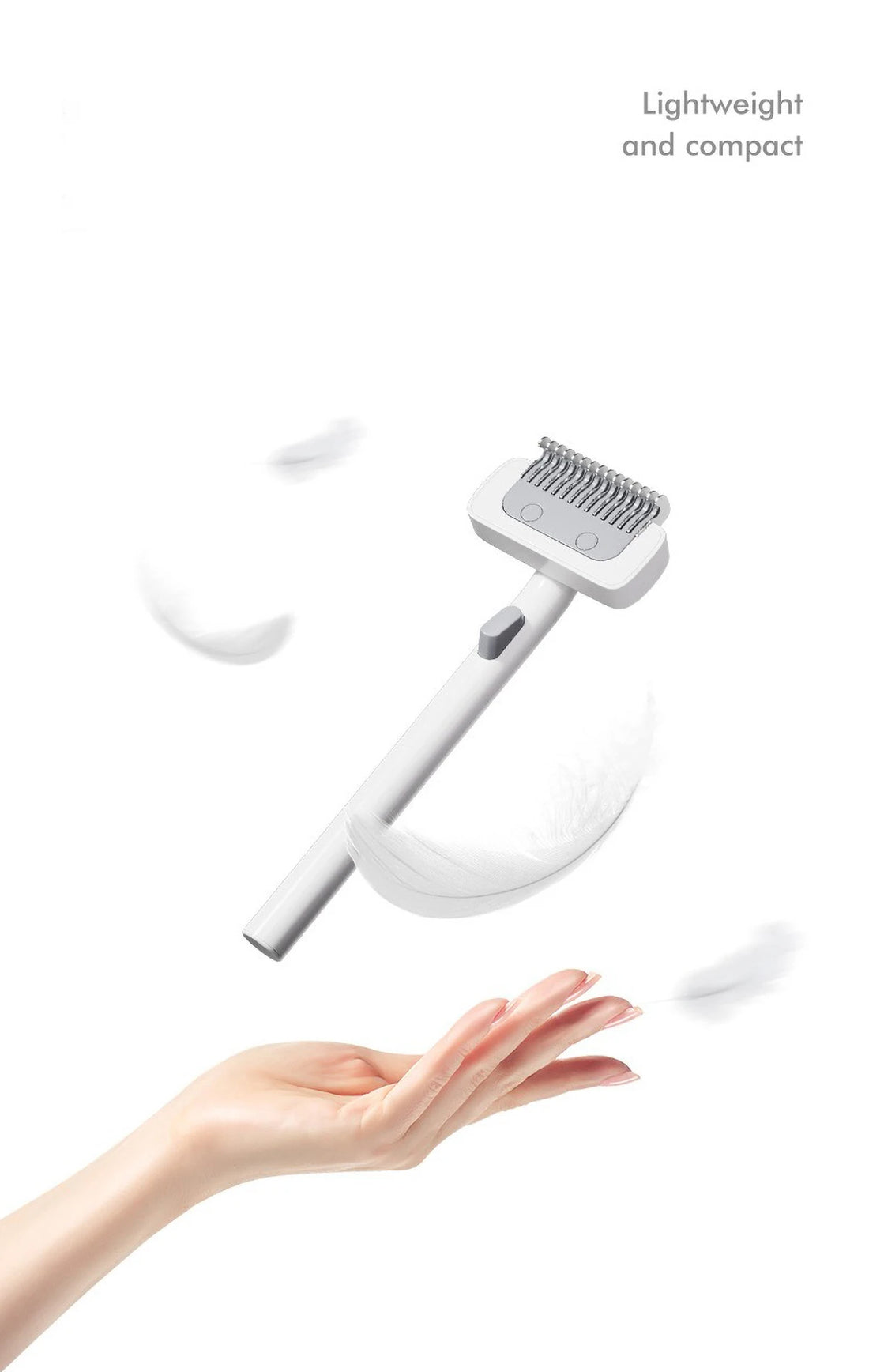 🐾 Stainless Steel Pet Comb with Rounded Knife Head – Gentle Grooming Tool for Dogs & Cats