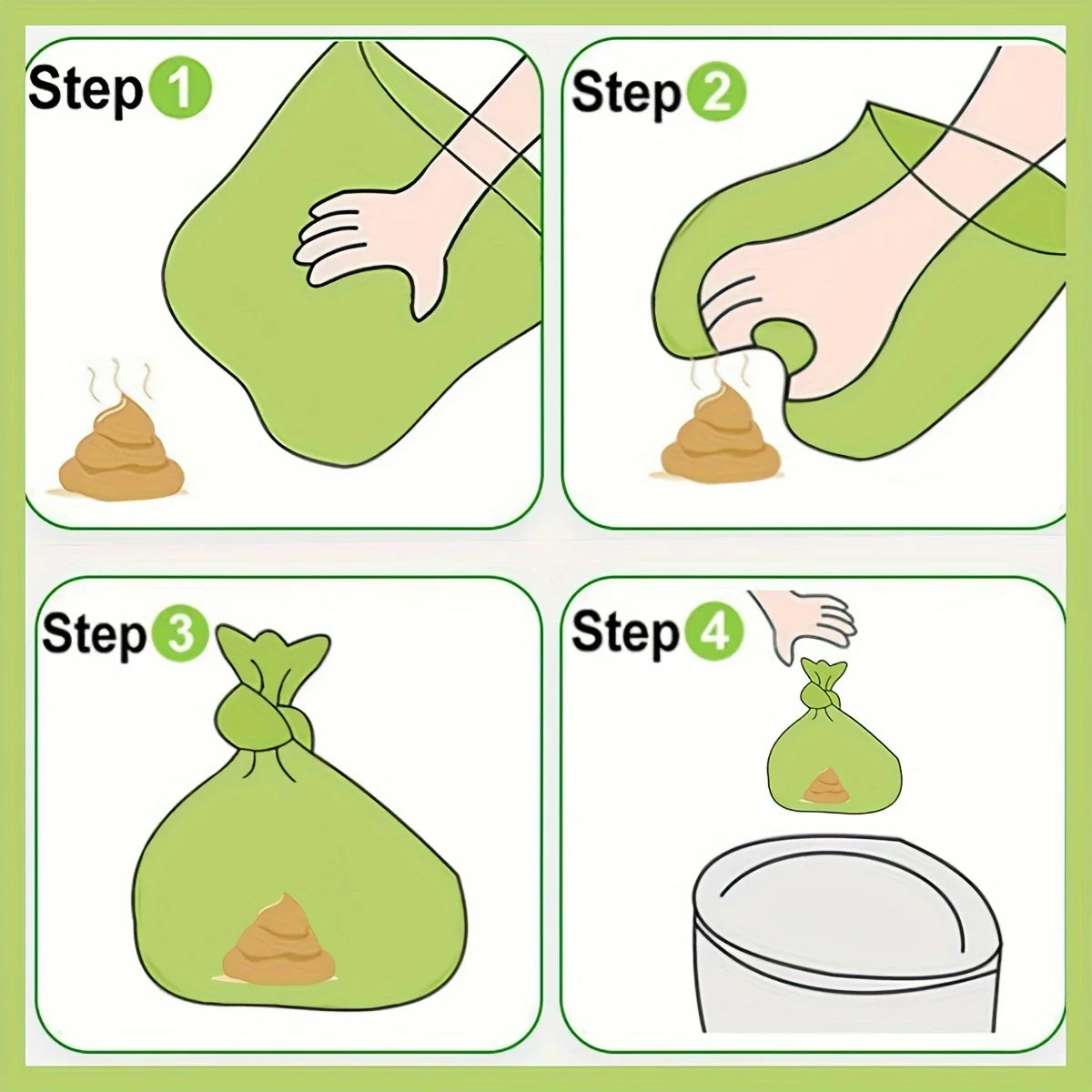 36 Rolls (540 Bags) Leak-Proof Dog Poop Bags – Paw Print Design Pet Waste Bags for Outdoor Cleaning