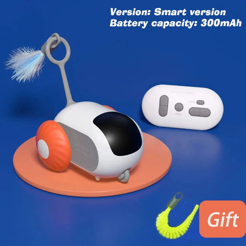 Smart Rechargeable Moving Electric Cat Toy – Remote-Controlled Interactive Training Car