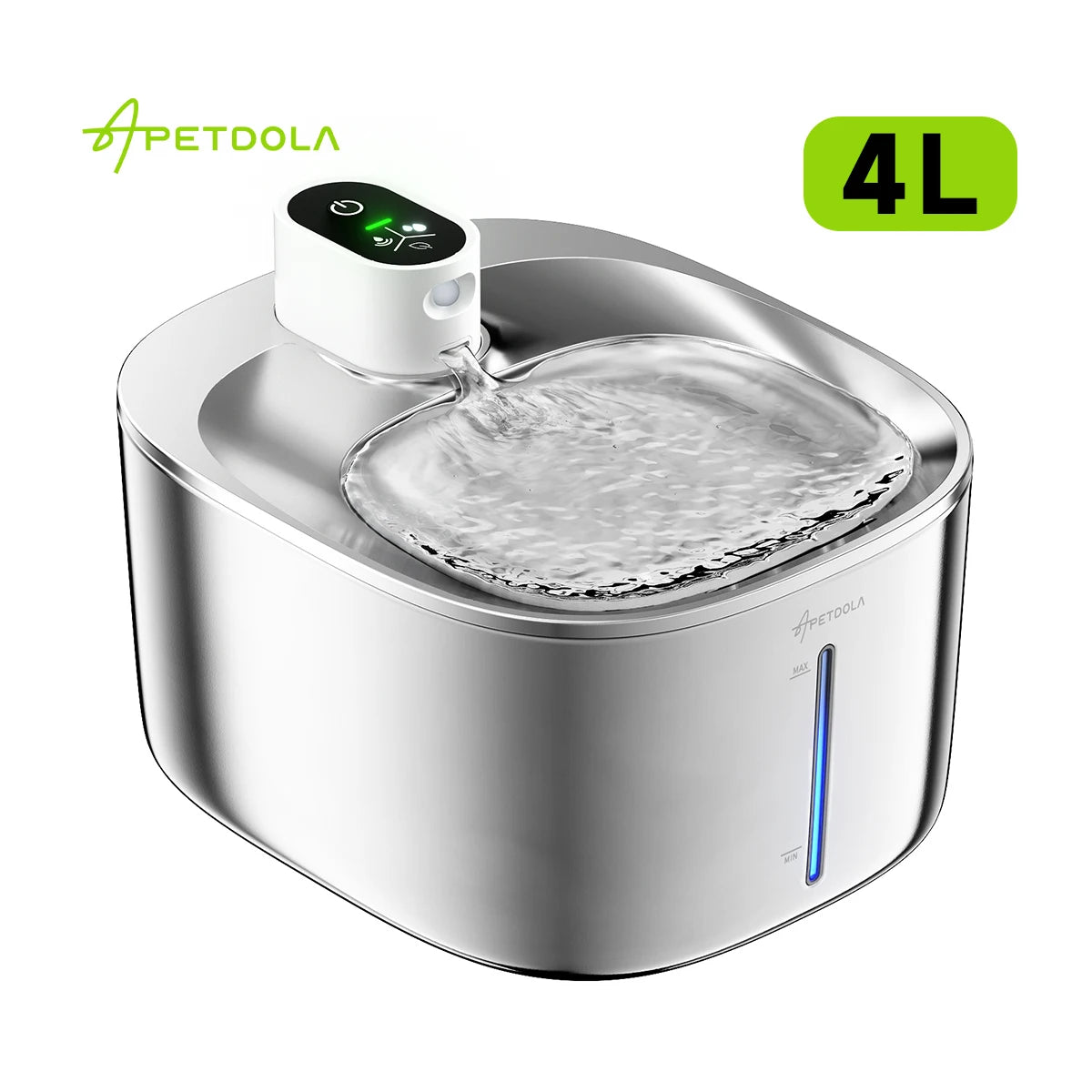 🐾 APETDOLA 4L Wireless Cat Water Fountain – Auto Sensor Pet Drinking Dispenser