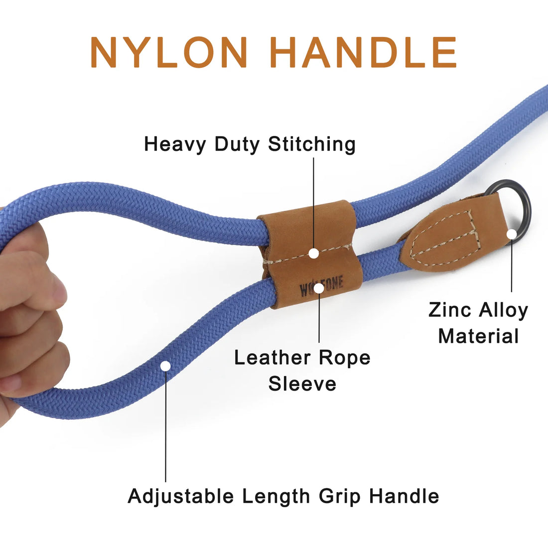 Adjustable Multi-Functional Dog Leash – Hands-free P-Chain Lead (2.1m/3m)