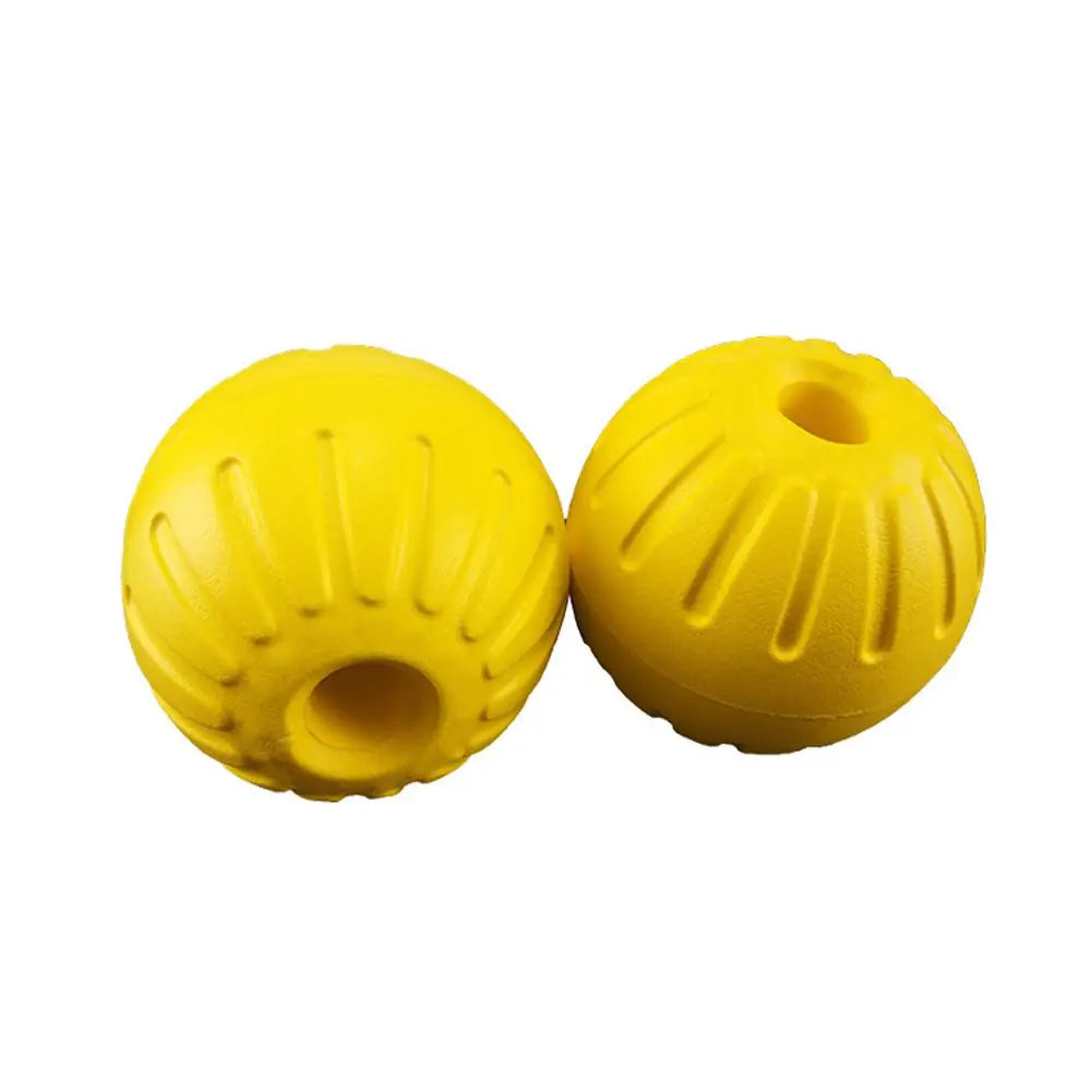 7cm/9cm Yellow Indestructible Rubber Ball Dog Toy