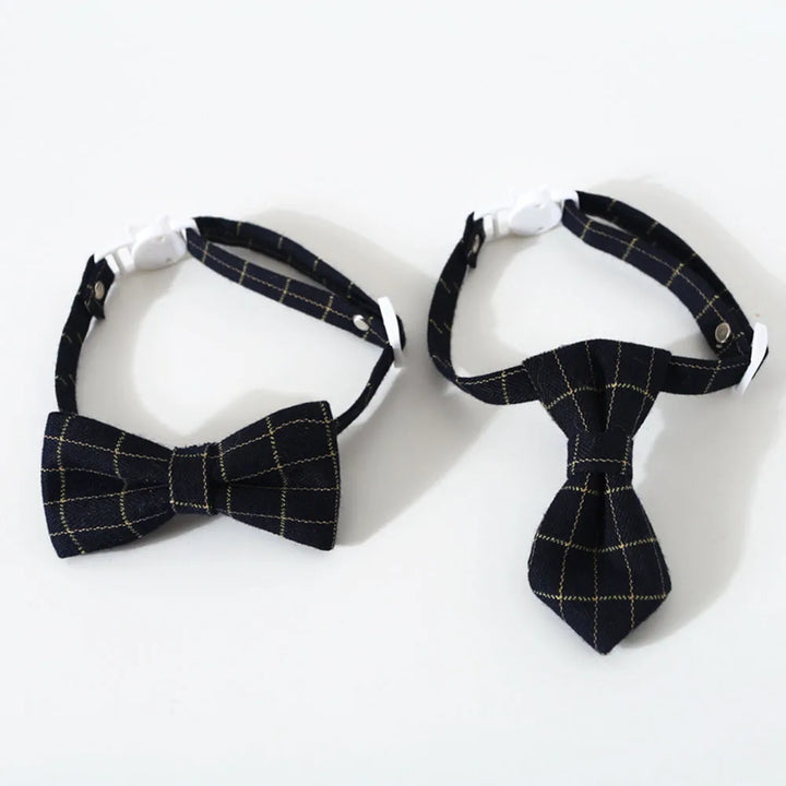 Adjustable Pet Bow Tie – Formal Breakaway Neck Tie Collar for Small Dogs & Cats