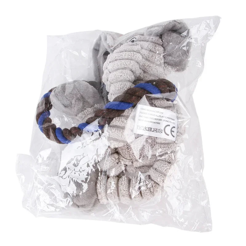 Plush Animal Squeaky Dog Toy – Bite-Resistant Chew & Play 🐾🧸