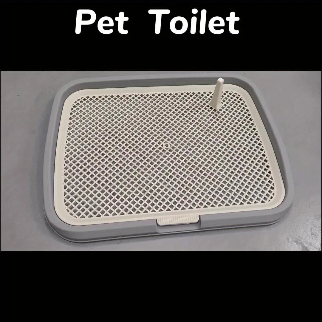 Dog Potty Training Toilet – Plastic Pee Pad Holder with Removable Net, Reusable Dog Potty Trainer Tray for Pets