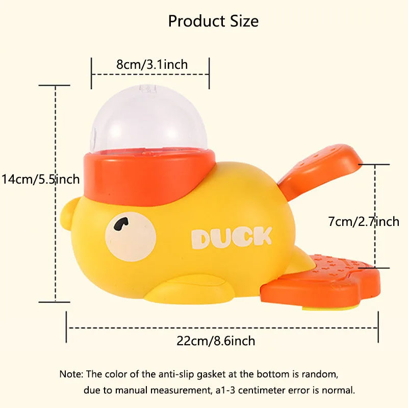 Yellow Duck-Shaped Interactive Treat Dispenser – Slow Feeder & Puzzle Toy for Cats & Dogs