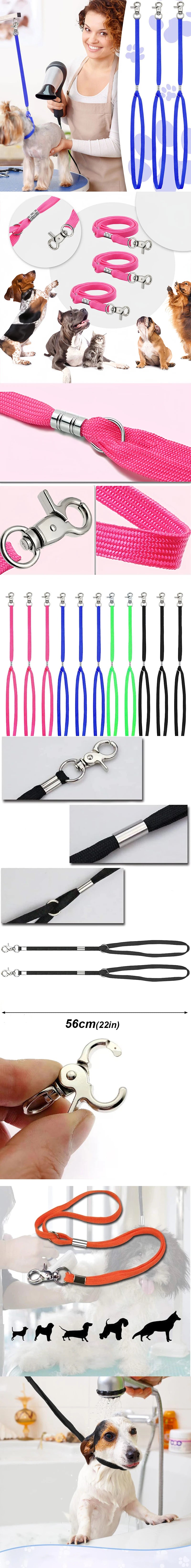 🐾 Pet Grooming Loop Leash with Lock Clip – Adjustable Restraint for Grooming Table Arm