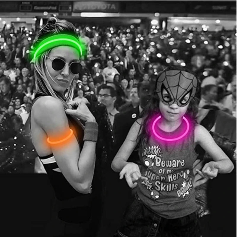 USB Rechargeable LED Glowing Pet Collar – Adjustable Night Light Safety Collar for Dogs & Cats