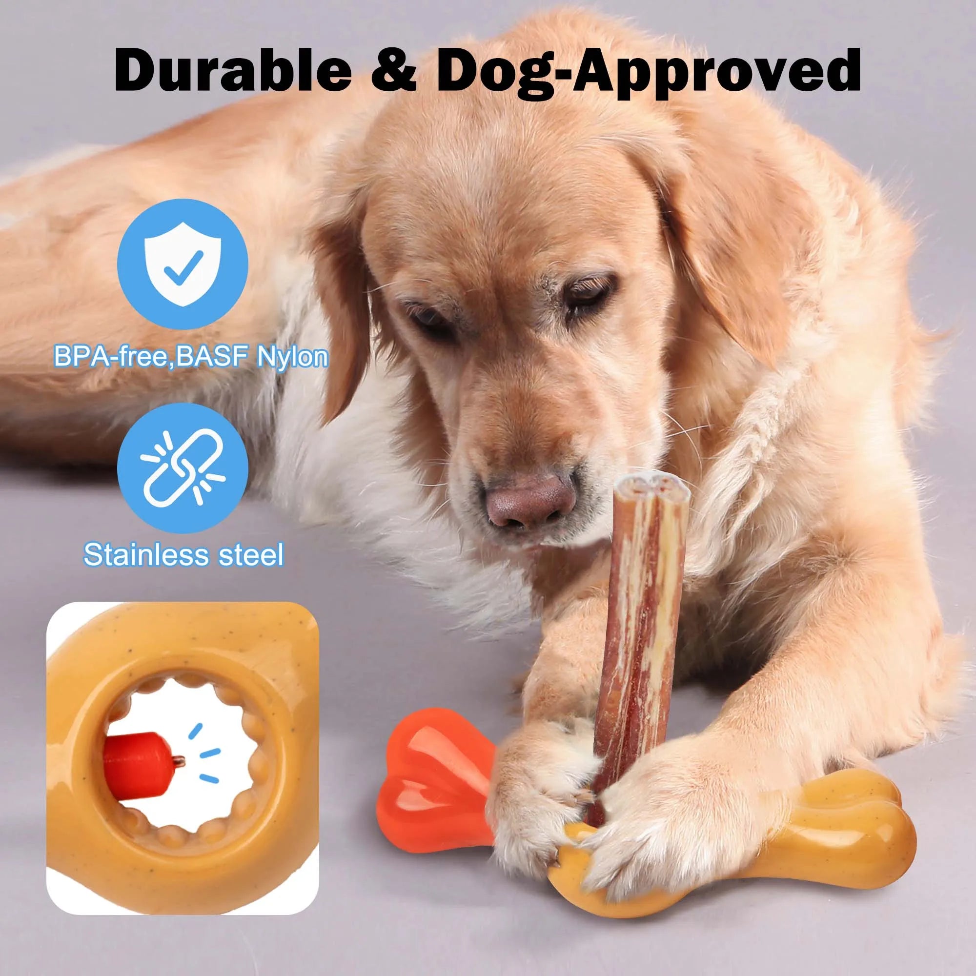 🐶 All For Paws Dog Bully Stick Holder – Chew Safety Device, Anti-Choking & BPA-Free 🦴🛡️