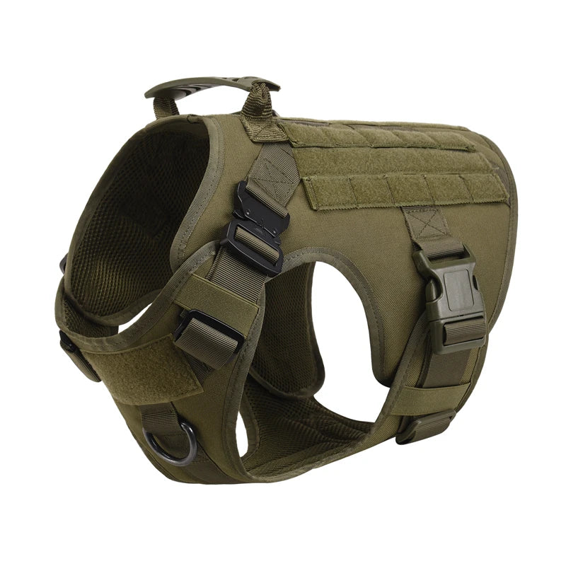 🐾 Tactical Military Dog Harness & Leash Set – All Breeds Training Vest for Outdoor Adventures