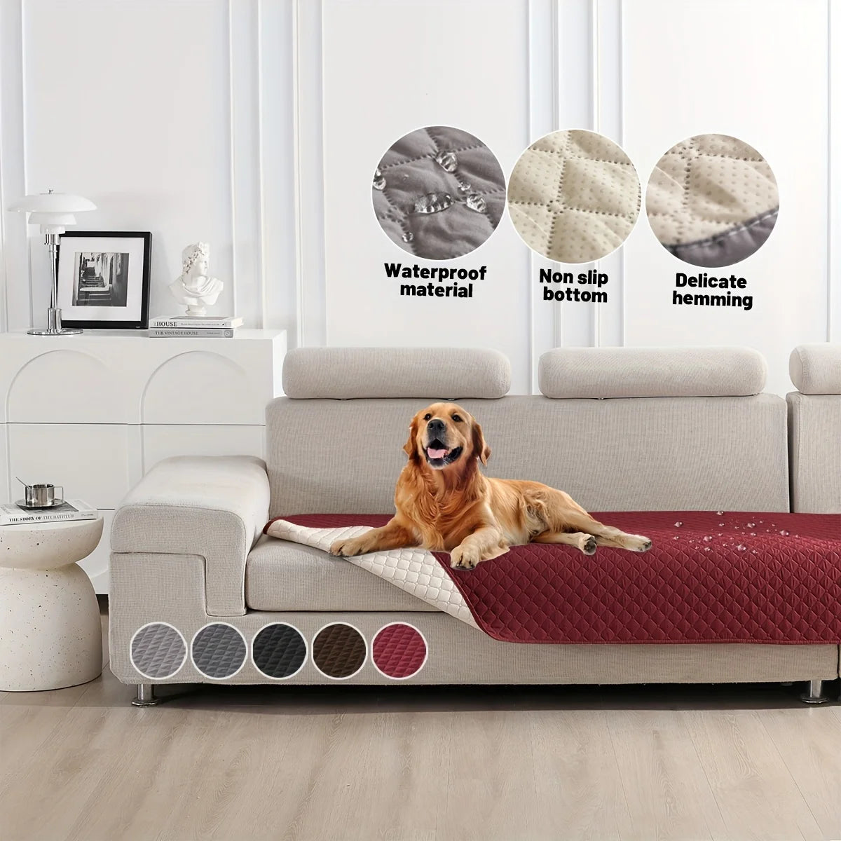 Anti-Leaking & Non-Slip Dog Bed Cover