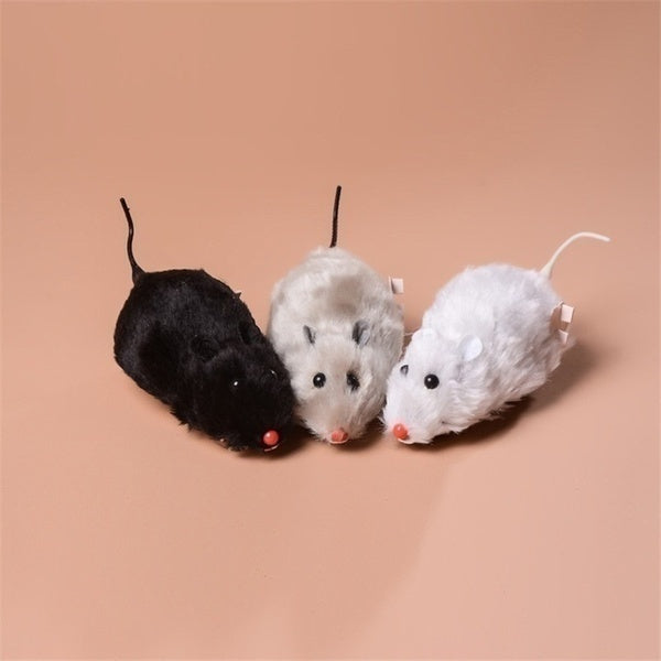 Lifelike Plush Running Mouse Toy for Cats & Dogs – Random Color, Fun Gift