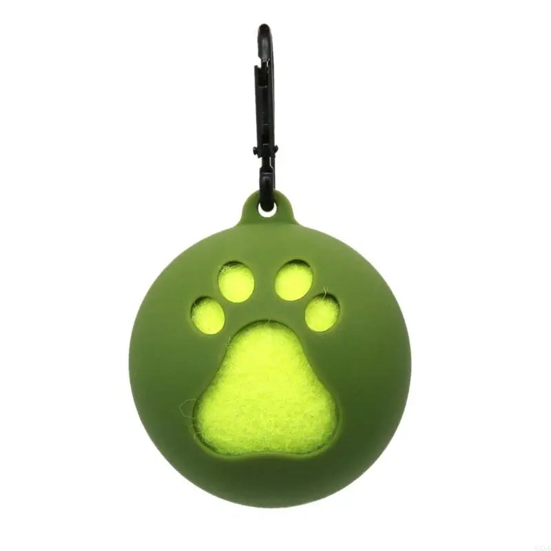 QXNB Tennis Ball Holder with Dog Leash Attachment – Hands-Free Pet Ball Cover Holder for Walks & Training