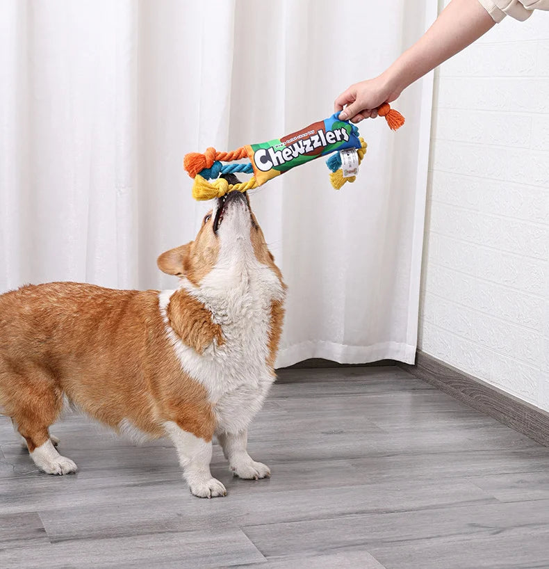 Durable Cotton Rope Chew Toy for Puppies – Braided Knot Toy for Teething & Dental Cleaning